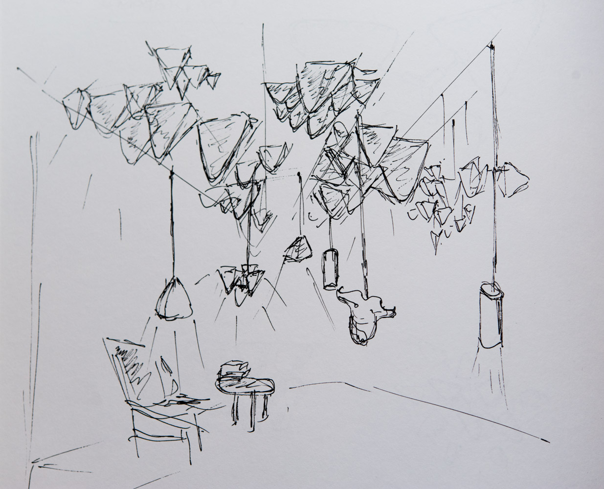 Talent Lamp Installation Skribbles